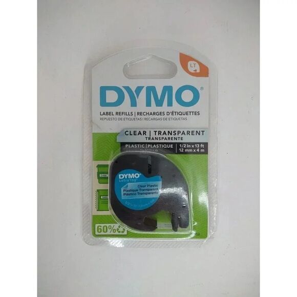 Dymo Clear Letra Tag Labels Model# 16952 New - Picture 8 of 9